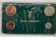 Ireland 1965 Coin Set in Plastic Holder Florin 3d 1d 1/2d