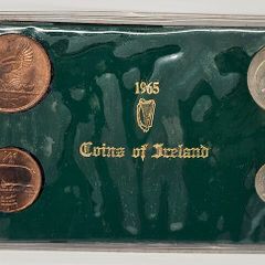 Ireland 1965 Coin Set in Plastic Holder Florin 3d 1d 1/2d