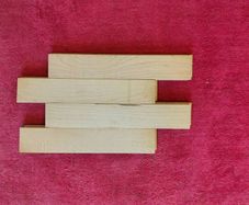 30 Vintage Raw Unused Maple Wood Blocks for Floor Repair or Craft Blanks.