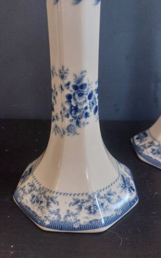 Lovely Pair of Tall Vintage Powell Craft Candlesticks in Excellent Condition, in the Very Popular but Discontinued Pattern, The Cuddra Collection, Rare Items
