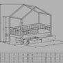 Kids Bed Toddler House Bedroom Image 9