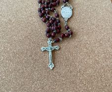 Wooden rosary beads 90th Fatima anniversary