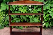 Georgian mahogany wall shelf
