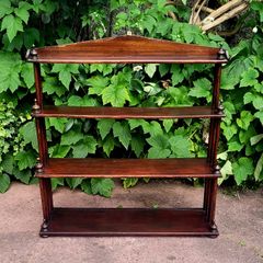 Georgian mahogany wall shelf