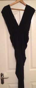 Stunning full length black dress from Caris Closet
