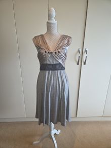 Erotokritos greys and silver dress uk 8 -10