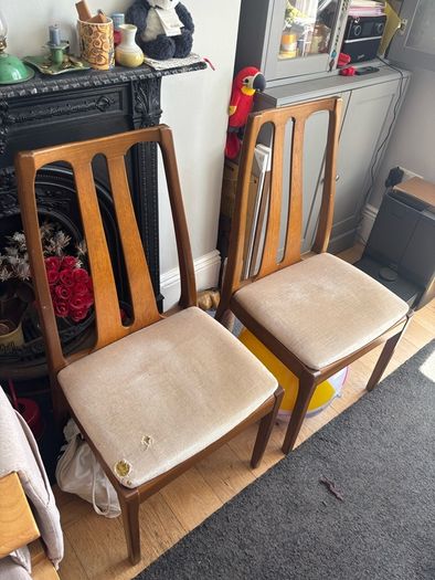 4 Teak Nathan Dining Chairs