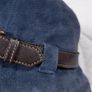 Coach Vintage Y2K Blue Suede Leather Buckle Detail Bucket Hat Size S Image 10