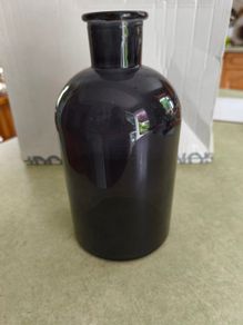 Vintage Black /  Smokey Gray vase bottel or Decortive item.