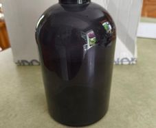 Vintage Black /  Smokey Gray vase bottel or Decortive item.
