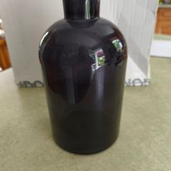 Vintage Black /  Smokey Gray vase bottel or Decortive item.