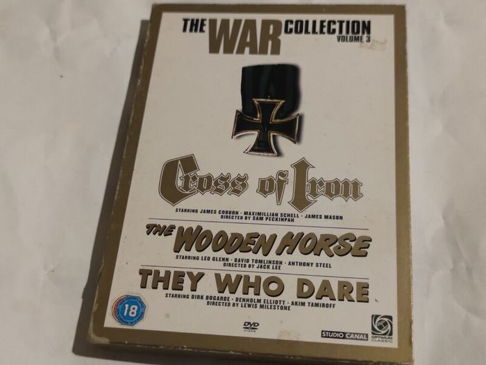 Cross of Iron/The Wooden Horse/They Who Dare WW2 Dvd Boxset
