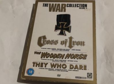 Cross of Iron/The Wooden Horse/They Who Dare WW2 Dvd Boxset