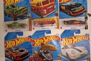 Six hot wheel cars