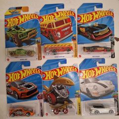 Six hot wheel cars
