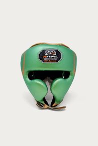 Rival 100 Series Professional Sparring Headgear (Green/Gold)