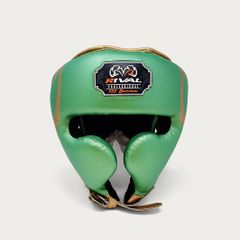 Rival 100 Series Professional Sparring Headgear (Green/Gold)