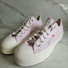 Converse Chuck Taylor All Star Lift Platform Heart BEMY2K size UK 6