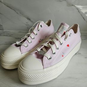 Converse Chuck Taylor All Star Lift Platform Heart BEMY2K size UK 6