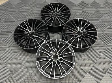 19" Inch Straight Spoke Mercedes Style Alloy Wheels C E S CLASS W204 W205 W212 W213 5X112 W221 W222