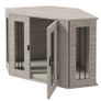 Dog Crate, Dog Cage, Corner Design, with Lock, 1 Cushion, 104 x 55 x 63 cm, Brown Image 5