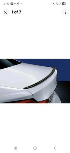 Genuine BMW G30 Carbon Fiber M-Performance boot lip spoiler