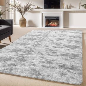 FREE EXPRESS SHIPPING  Soft Fluffy Plush Rug, Large for Parent Kids Dorm Area Living Room Bedroom Decorative, Tie Dye Craft (Light grey, 80x160cm)