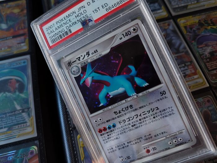 Salamence ! First Edition ! PSA 9 ! Mint ! from Shining Darkness Set ! 2007 ! Japanese Pokemon Card ! Graded !