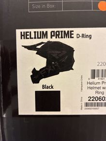 Helium FXR Prime Motorcross Helmet - Black - Small