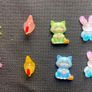 Random Mixed Colour Resin Animal Charms Image 4