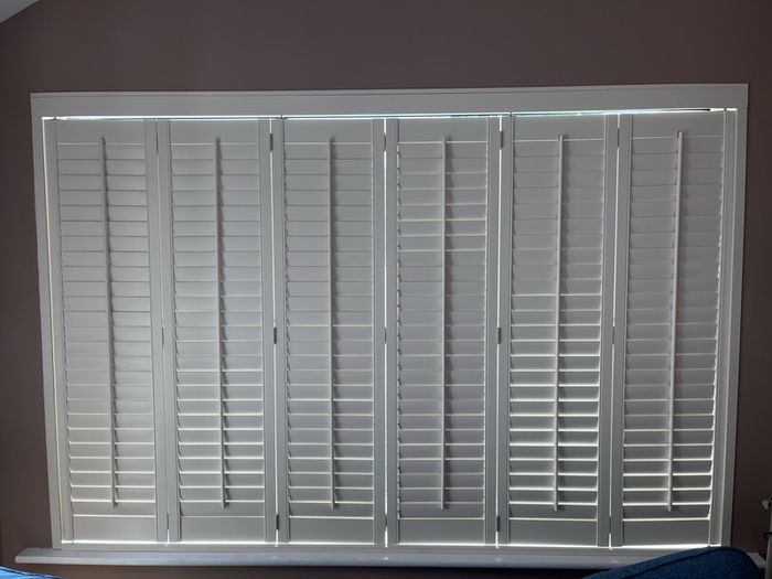 Custom White Interior Shutters