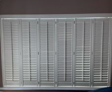 Custom White Interior Shutters