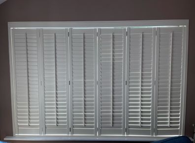 Custom White Interior Shutters