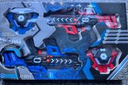 Laser guns with sounds and lights