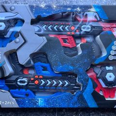 Laser guns with sounds and lights