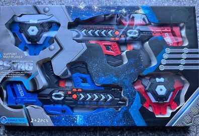 Laser guns with sounds and lights