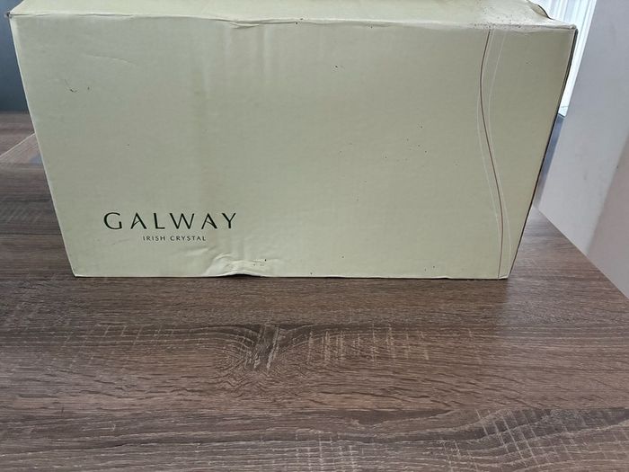 Galway Crystal Longford Miniature Brandy Decanter Tray Set - Engravable