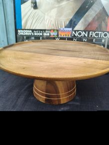 Wood Stand/Plinth/Serving Dish
