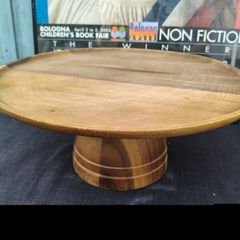 Wood Stand/Plinth/Serving Dish