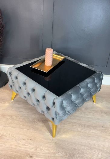 Chester coffe table with glass