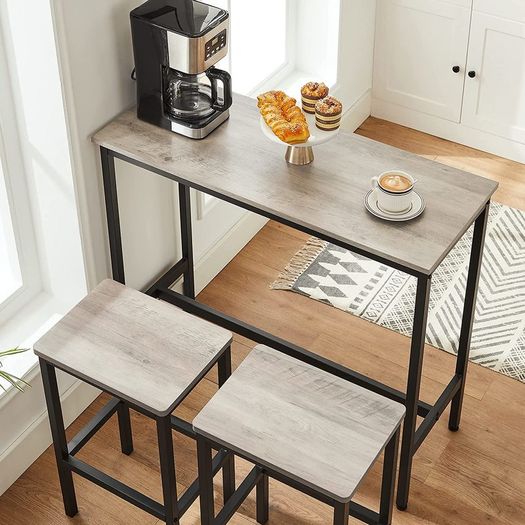 _Set of 2 Bar Stools Kitchen Chairs Kitchen Living Room Dining Room