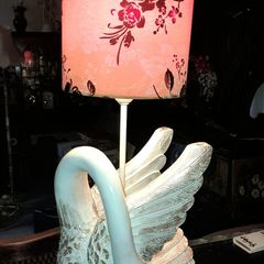 Unique large swan lamp