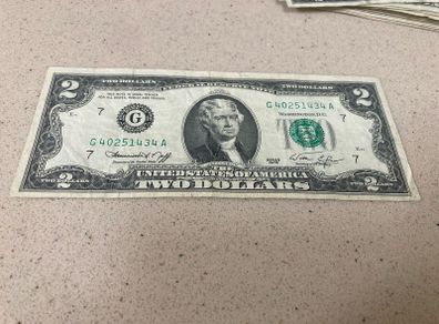USA 1976 2 Dollars Banknotes