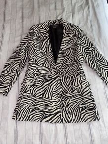 Zebra Print Blazer