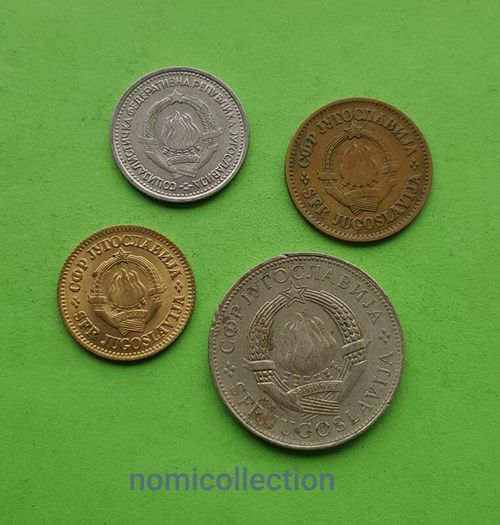 Yugoslavia 1965 - 1976 years coins.