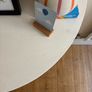 White Half-Moon Console / Hall Table Image 6