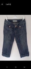 karen millen cropped capri jeans