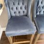 3 Velvet High Stools - Excellent Condition Image 3