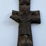 Ancient Byzantine / Medieval Bronze Encolpion Reliquary Cross (10th-13th Century) Image 5