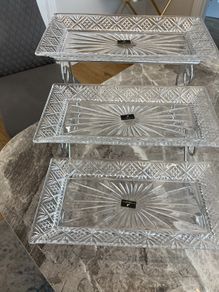 Kilkenny Crystal three tiered cake stand